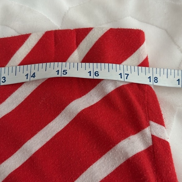 Lane Bryant Asymmetrical Red and White Striped Maxi Skirt. Size 14/16 - Picture 5 of 9